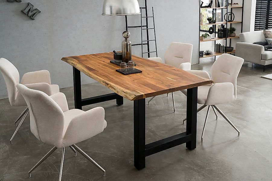 SalesFever Esstisch "Minimalistischer Tisch" Geölt und doppelt gewachstes M günstig online kaufen