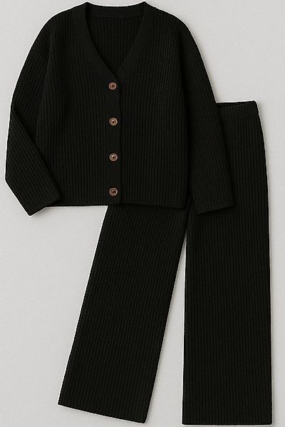 OriginalYou Cardigan Damen Strick-Set Oversize Jacke & Strickhose günstig online kaufen