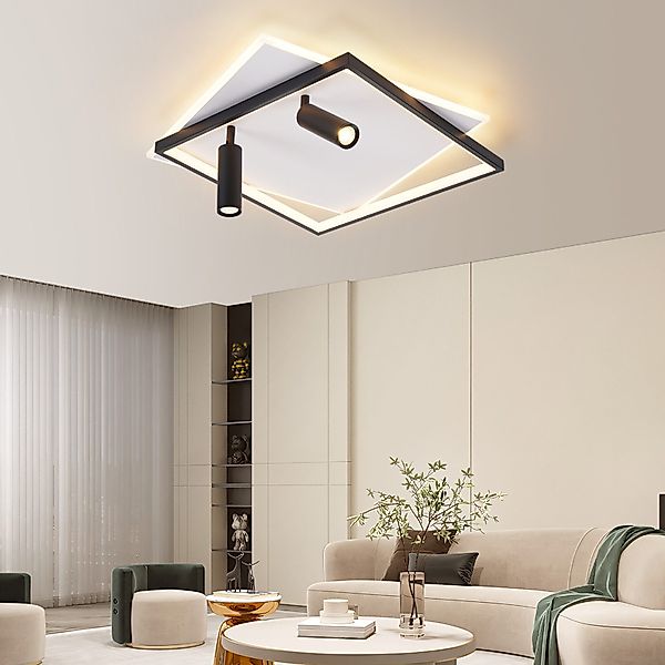 ZMH LED Deckenleuchte Wohnzimmer Dimmbar Deckenlampe günstig online kaufen