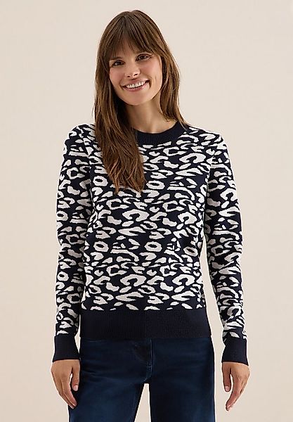 CECIL Strickpullover mit Leomuster günstig online kaufen