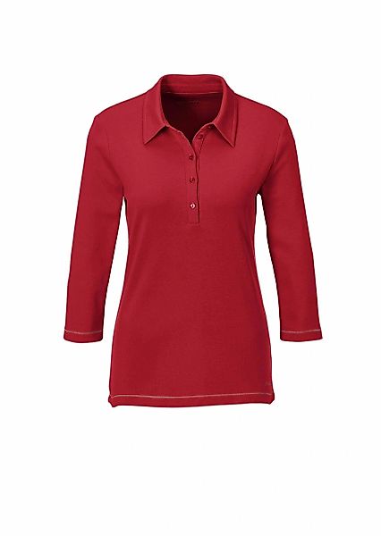 GOLDNER Poloshirt "Basic-Poloshirt mit Stickerei aus reiner Baumwolle" günstig online kaufen