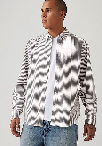 Levi's® Langarmhemd AUTHENTIC BUTTON DOWN mit Ton-in-Ton Logostickerei auf günstig online kaufen