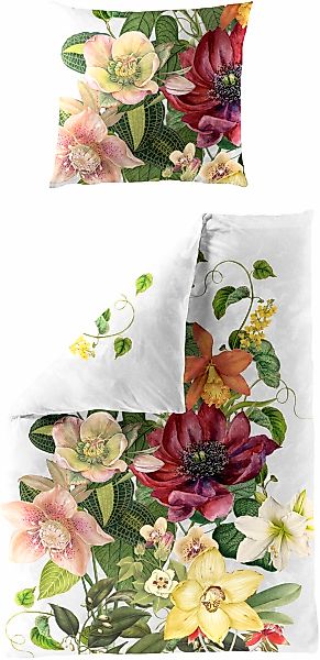 BIERBAUM Bettwäsche "5292" 2 Stk. Mako-Satin, 100 % Baumwolle, pflegeleicht günstig online kaufen