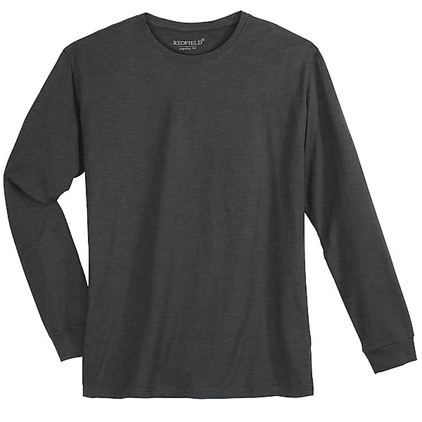 redfield Langarmshirt Redfield Langarmshirt anthrazit melange günstig online kaufen