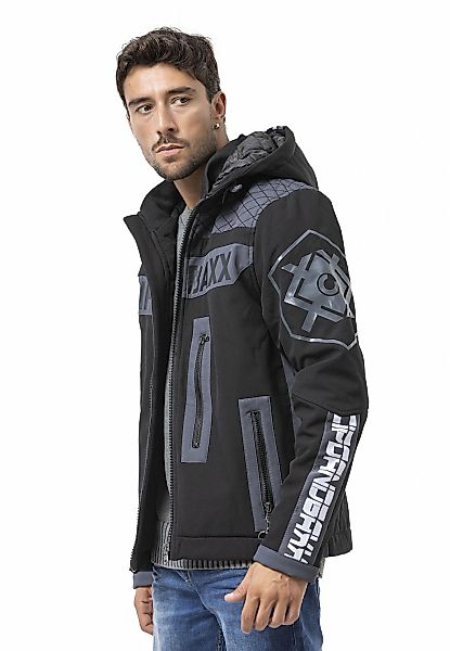 Cipo & Baxx Parka "Jacke" mit Kapuze im modernen Look günstig online kaufen