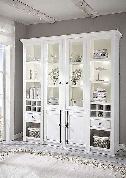 Beauty.Scouts Buffet Buffet Schrank Vitrine mit Glastüren "Feres" günstig online kaufen