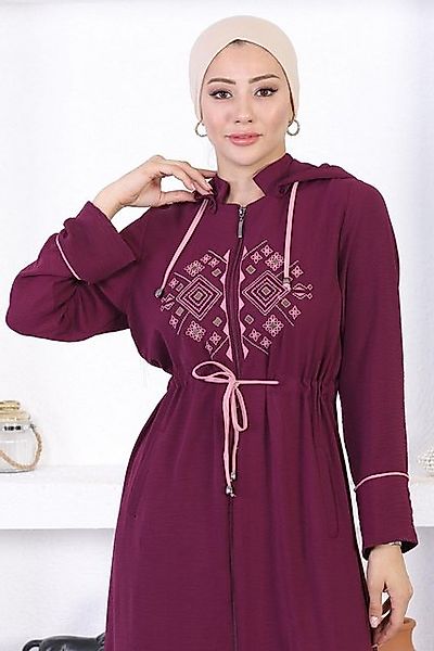 MODAMİHRAM Maxikleid Bestickte Kapuzen-Abaya günstig online kaufen