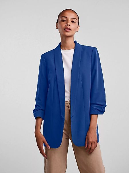 pieces Blusenblazer "PCBOSELLA 3/4 BLAZER NOOS", mit Faltendetail am Ärmel günstig online kaufen