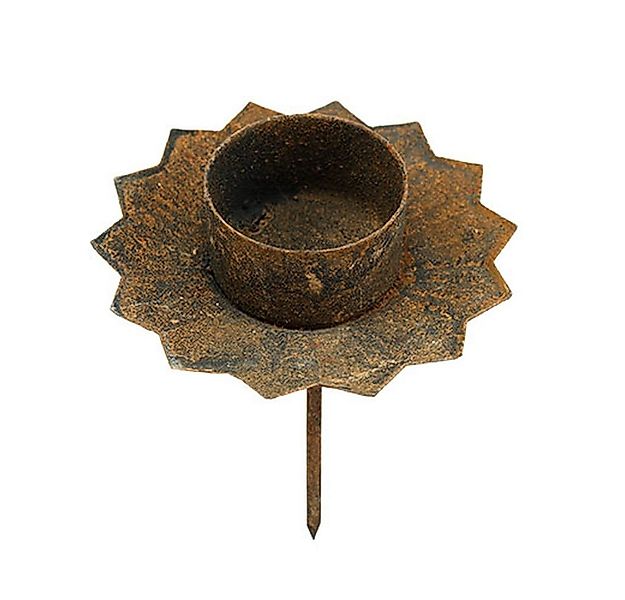 Viana Kerzenhalter Teelichthalter Steckbar Braun Shabby Chic 8,5cm 4er-Set, günstig online kaufen