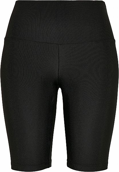 URBAN CLASSICS Stoffhose "Urban Classics Damen Ladies High Waist Shiny Rib günstig online kaufen