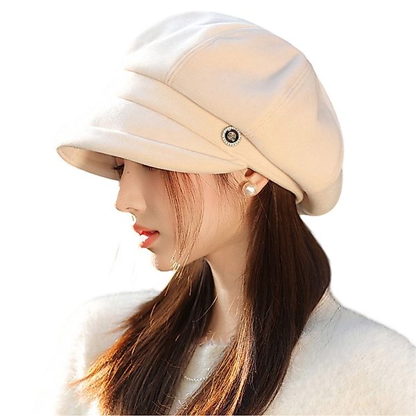 Refttenw Baskenmütze Damen Baskenmütze mit Schirm,Schirmmütze,Damen günstig online kaufen
