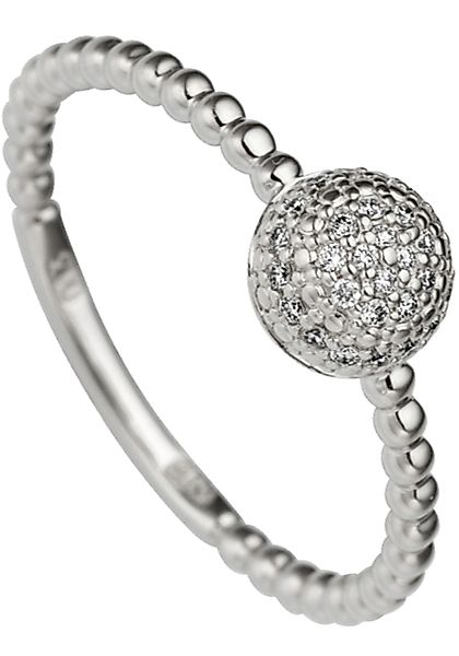 JOBO Fingerring "Ring mit 29 Diamanten", 585 Weißgold günstig online kaufen