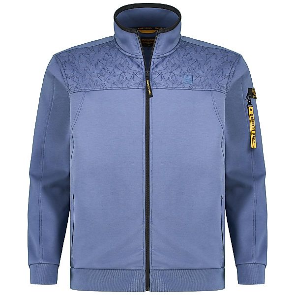 PME LEGEND Sweatjacke mit Stretch Farbe mittelblau Größe: 3XL günstig online kaufen
