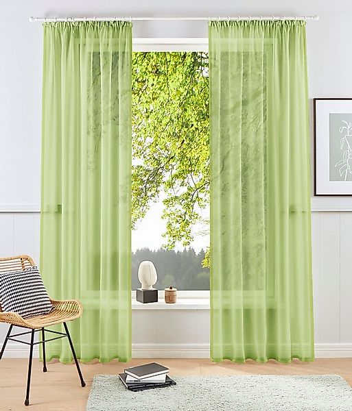 my home Gardine XANA mit Ösen, Kräuselband oder Schlaufen (1 St), Kräuselba günstig online kaufen