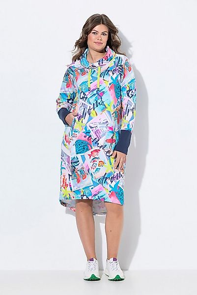 Laurasøn Jerseykleid Sweatkleid Kapuze Langarm günstig online kaufen