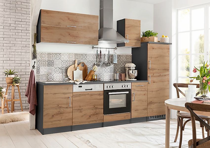 KOCHSTATION Küchenzeile »KS-Colmar«, ohne E-Geräte, Breite 270 cm günstig online kaufen