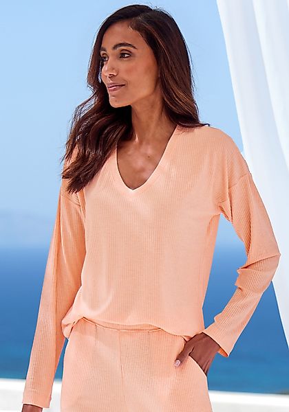 s.Oliver Pyjamaoberteil, in angenehmer 4x4 Rippqualität günstig online kaufen