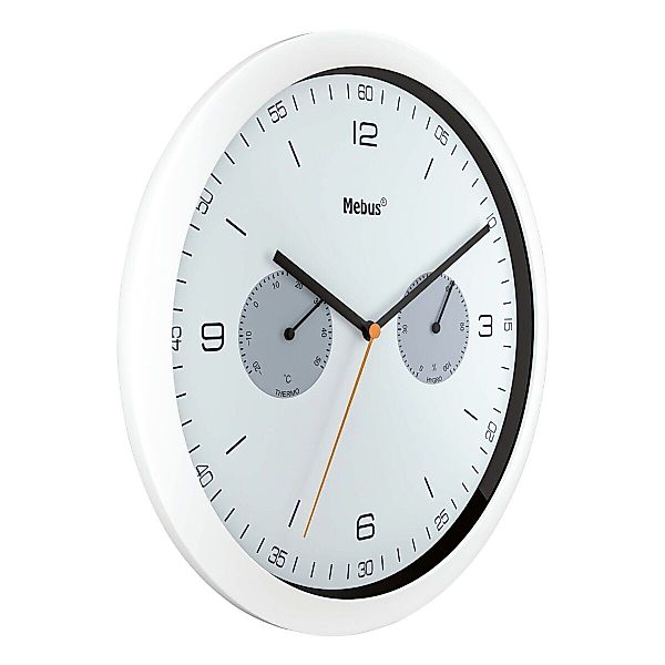 Mebus Wanduhr (mit Hygro- und Thermometer, günstig online kaufen
