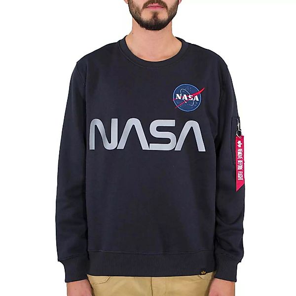 Alpha Industries Nasa Reflective Sweatshirt 2XL Rep.Blue günstig online kaufen