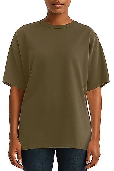 Reichstadt T-Shirt Reichstadt Shoulder Drop Damen T-Shirt 25RSW071 in kräft günstig online kaufen