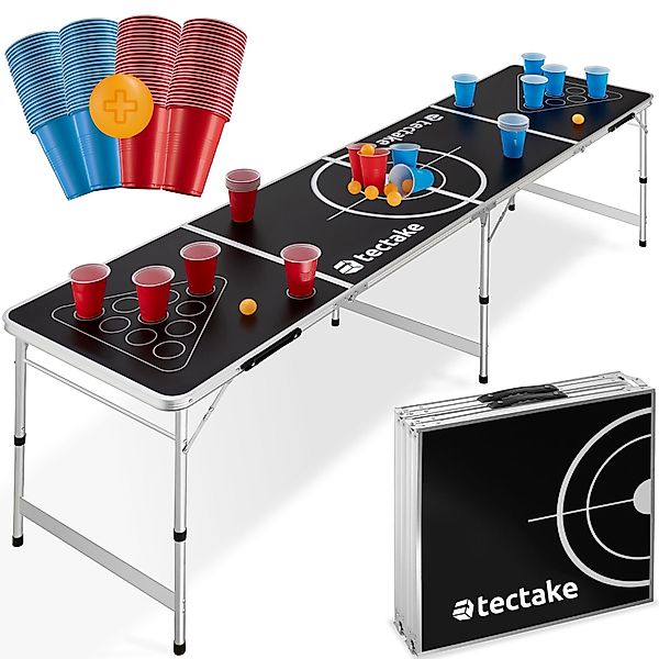 tectake Spieltisch Bierpong-Tisch, aus Aluminium günstig online kaufen