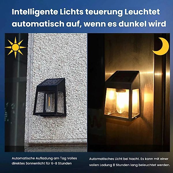 BlingBin LED Gartenleuchte 2 Stück Solarlampen günstig online kaufen