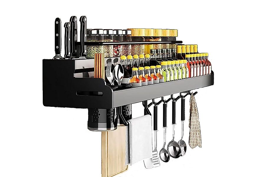 NUODWELL Gewürzregal Hängend Multifunktionales Regal Gewürzhalter für Küche günstig online kaufen