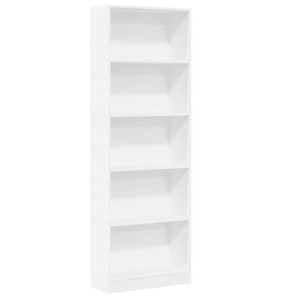 vidaXL Bücherregal Weiß 60 x 24 x 176 cm Holzwerkstoff 857821 günstig online kaufen