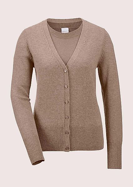MADELEINE 2-in-1-Strickjacke "Twinset Elegantes Twinset aus Schurwolle-Kasc günstig online kaufen