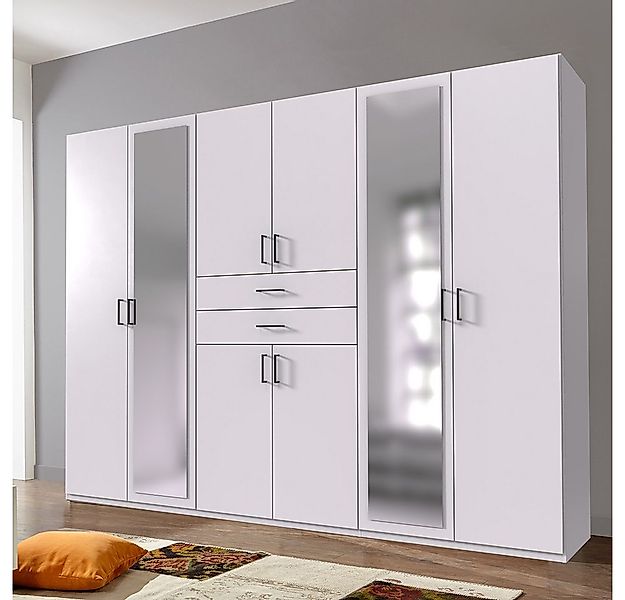 Lomadox Kleiderschrank DUNBAR-43 Drehtürenschrank 270cm, 8 Türen, 2 Schubla günstig online kaufen
