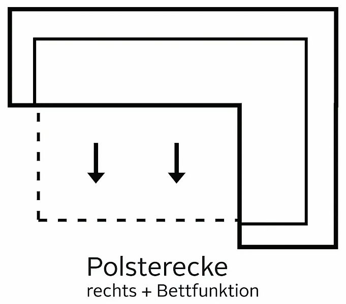 sit&more Ecksofa »Benson L-Form«, wahlweise mit Bettfunktion günstig online kaufen