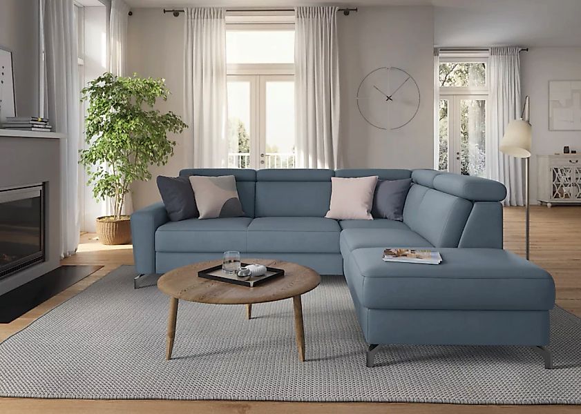sit&more Ecksofa »Scarlett L-Form«, inklusive Kopfteilverstellung, wahlweis günstig online kaufen