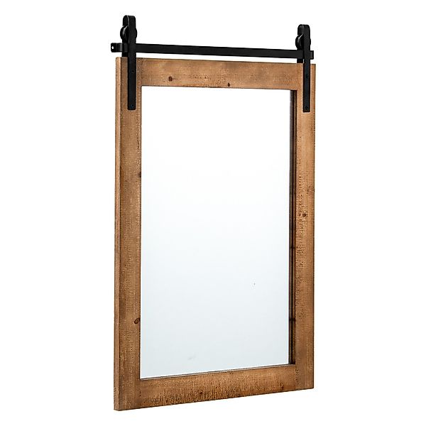 COSTWAY Dekospiegel, mit Holzrahmen und Metallhalterung, günstig online kaufen