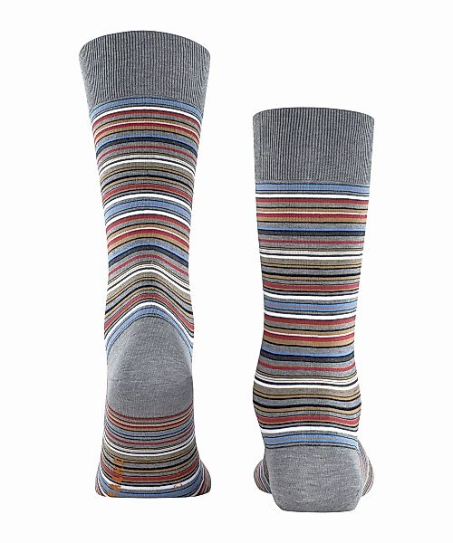 FALKE Microblock Herren Socken, 43-44, Grau, Streifen, Baumwolle, 14041-316 günstig online kaufen