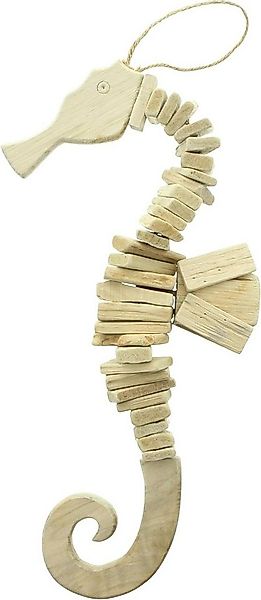 Dekoleidenschaft Dekohänger "Seepferdchen" aus Treibholz, 45 cm hoch, Hänge günstig online kaufen