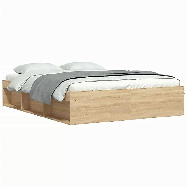 vidaXL Bettgestell Sonoma-Eiche 150x200 cm1925263 günstig online kaufen