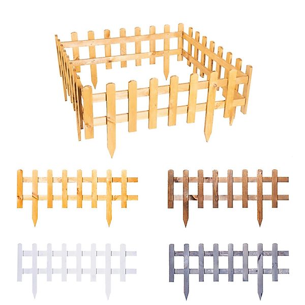 BooGardi Beetumrandung Steckzaun Holz, LxH: 59,5x20 günstig online kaufen