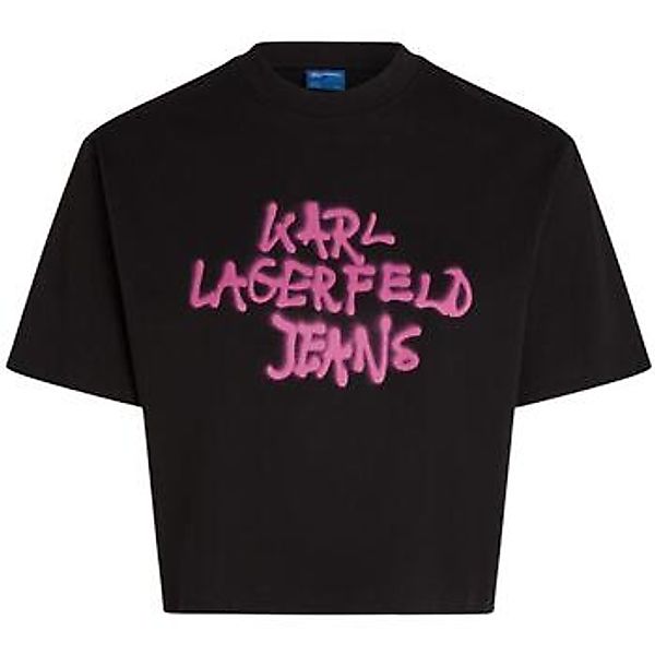 Karl Lagerfeld  T-Shirt KLJ Reg Cropped Graffiti Tee B1W17054 günstig online kaufen