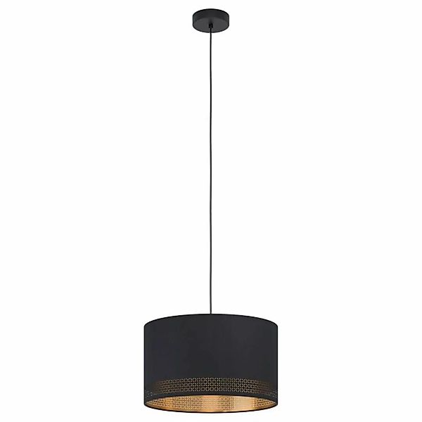 Pendelleuchte Esteperra in Schwarz und Gold E27 380mm günstig online kaufen
