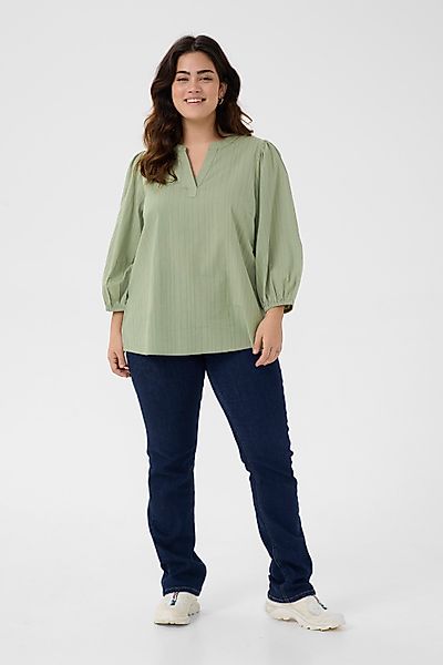 KAFFE Curve Langarmbluse Langarm-Bluse KCjolisa Große günstig online kaufen