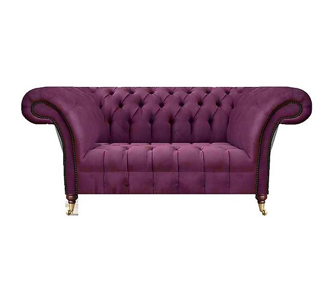 Xlmoebel Sofa Zweier-Couch in Violett für das Wohnzimmer - Chesterfield Pol günstig online kaufen