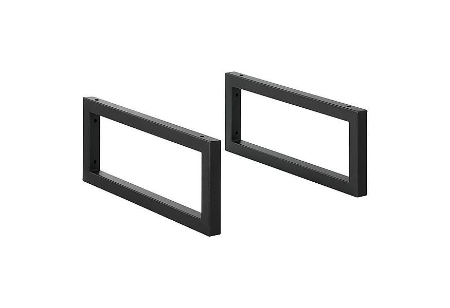 en.casa Tischgestell, Hamina Wandkonsole 2er Set 50 x 20 cm Schwarz günstig online kaufen