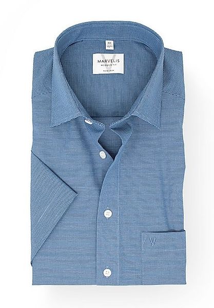 MARVELIS Kurzarmhemd Modern Fit normale, leicht taillierte Schnittführung günstig online kaufen