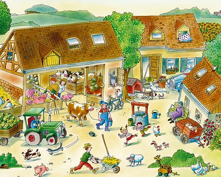 Fototapete "Bauernhof" 4,00x2,50 m / Glattvlies Perlmutt günstig online kaufen