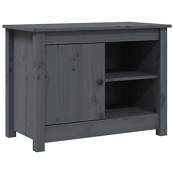 VidaXL TV-Schrank Grau 70x36,5x52 cm Massivholz Kiefür günstig online kaufen