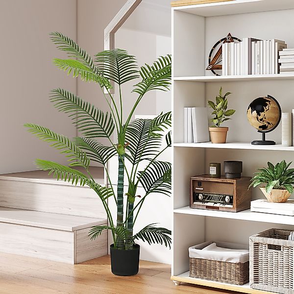 HOMCOM Künstliche Palme groß 175 cm Kunstpflanze, Künstliche Pflanze im Top günstig online kaufen