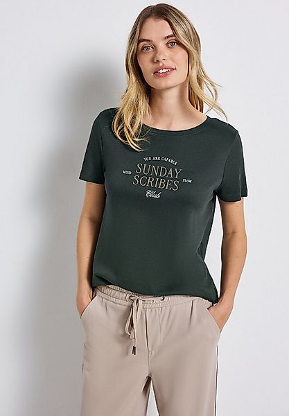 STREET ONE T-Shirt Sommershirt mit Wording-Artwork günstig online kaufen