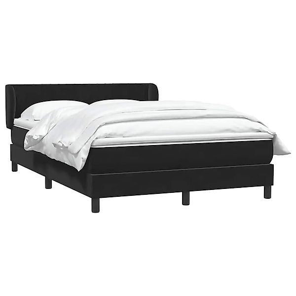 vidaXL Boxspringbett mit Matratze Schwarz 160x220 cm Samt 3317741 günstig online kaufen