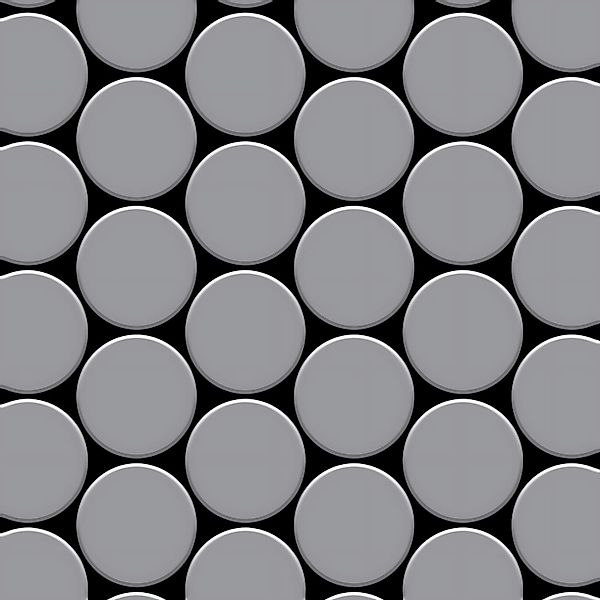 ALLOY Mosaik Fliese Massiv Metall Edelstahl Marine Hochglanz Grau Medallion günstig online kaufen