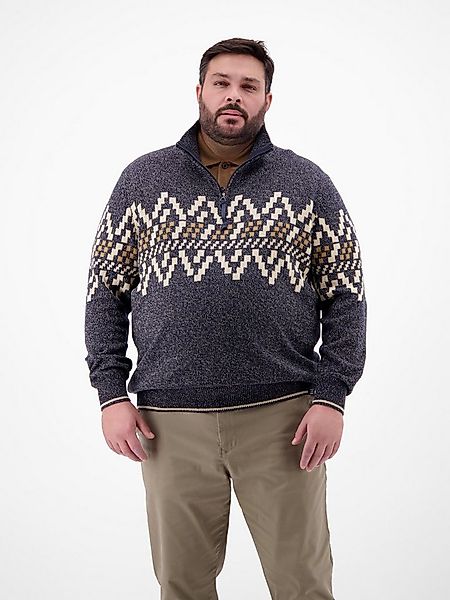 LERROS Norwegerpullover LERROS Troyer mit Norwegermuster in Übergrößen günstig online kaufen